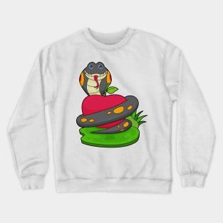 Snake Apple Fruit Crewneck Sweatshirt